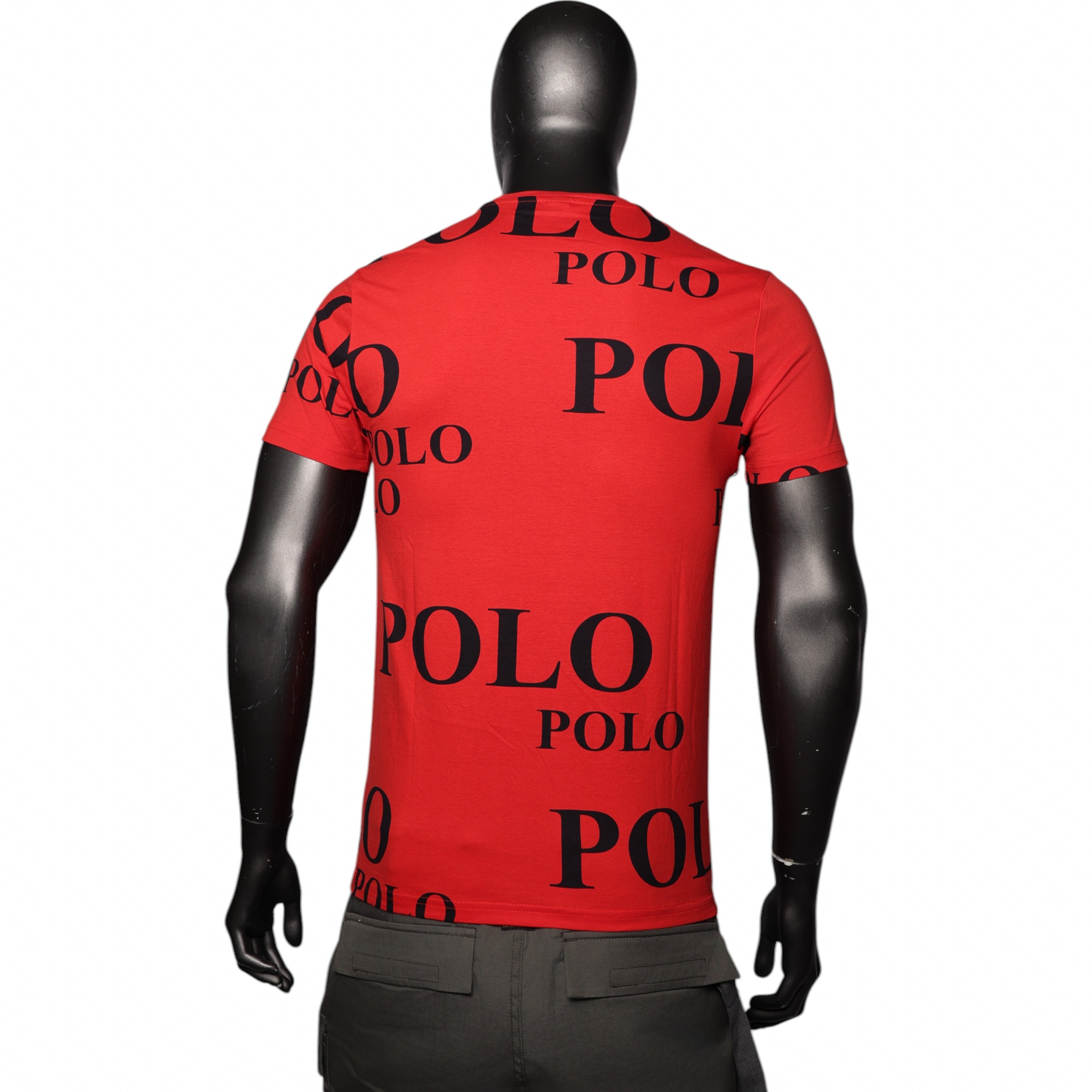 Polo T-Shirt Broken Embroidery Red